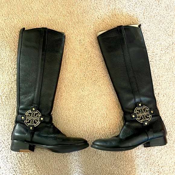 Tory Burch Amanda Leather Riding boots - Picture 2 of 8